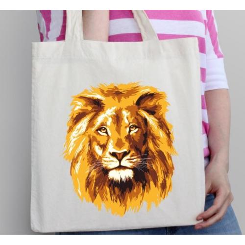 Torba bawełniana ecri unikorn dog