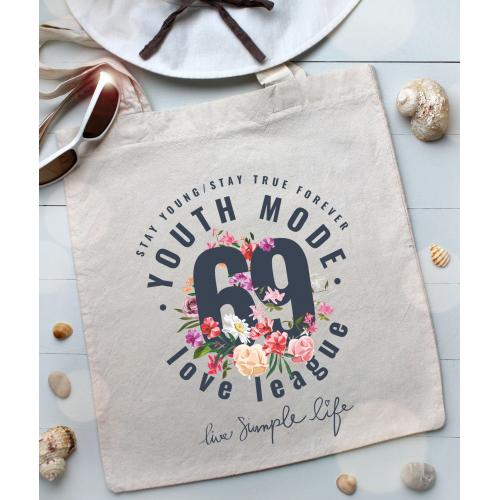 Torba bawełniana ecri king queen love