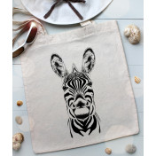 Torba bawełniana ecri zebra