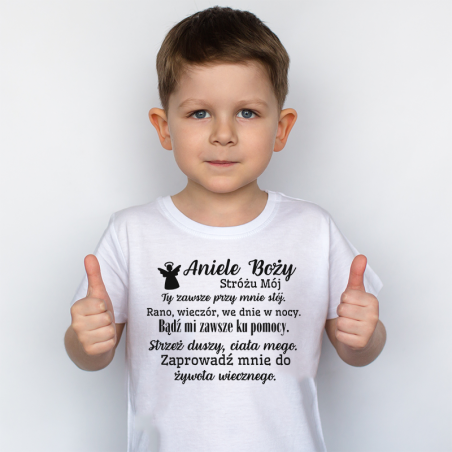 T-shirt Kids | Aniele Boży - Stróżu Mój