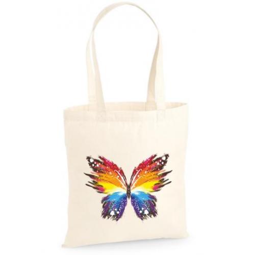 Torba bawełniana ecri colorful butterfly