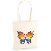 Torba bawełniana ecri colorful butterfly