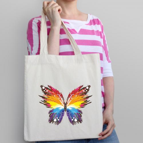 Torba bawełniana ecri colorful butterfly