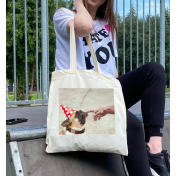 Torba bawełniana ecri dog michał anioł