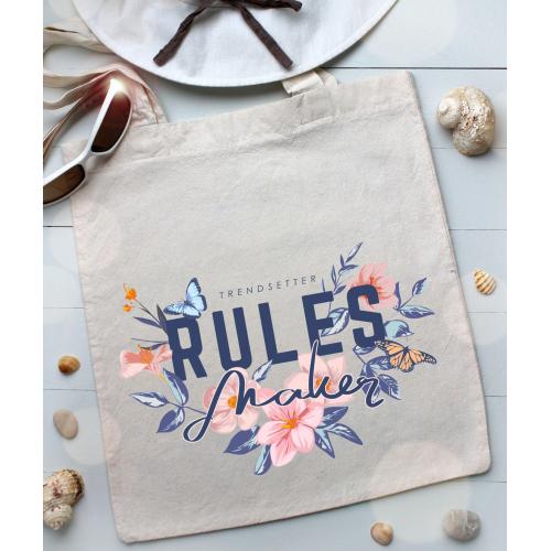 Torba bawełniana ecri king queen love