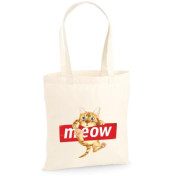 Torba bawełniana ecri cat meow