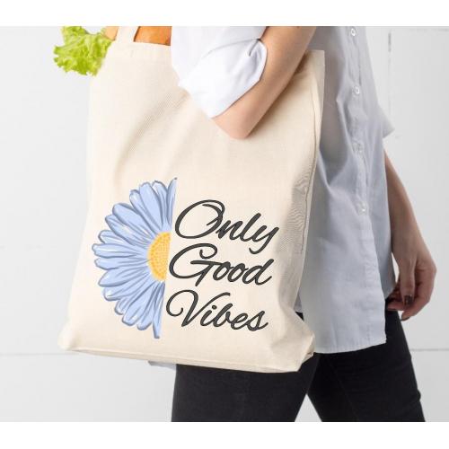 Torba bawełniana ecri  Kocham góry