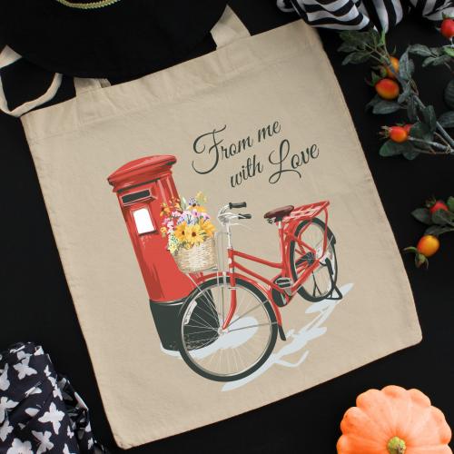 Torba bawełniana ecri king queen love