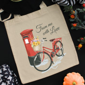 Torba bawełniana ecri king queen love