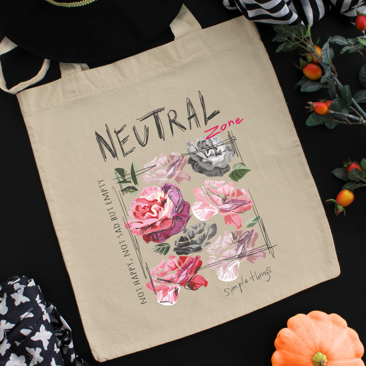 Torba bawełniana ecri king queen love