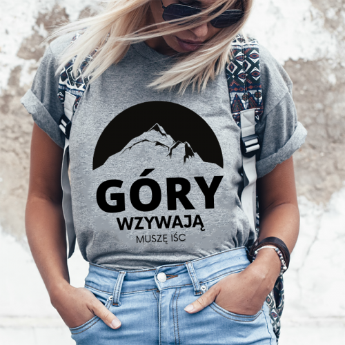 T-shirt Lady Szary | Góry...