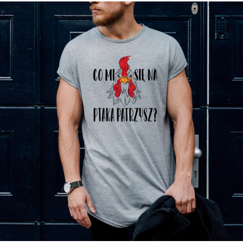 T-shirt oversize szara Co...