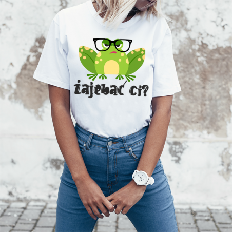 T-shirt lady slim DTG Żajebać ci okulary
