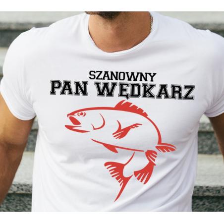 T-shirt oversize DTG  Szanowny Pan Wędkarz