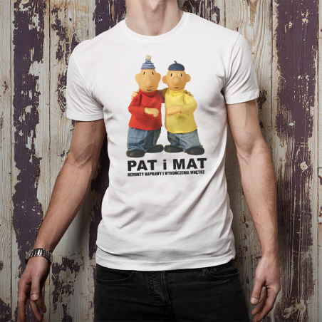 T-shirt oversize DTG Pat Mat remonty budowlane