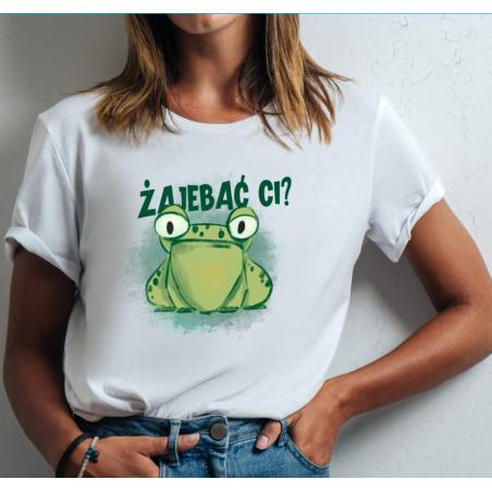 T-shirt lady slim DTG Żajebać ci 2