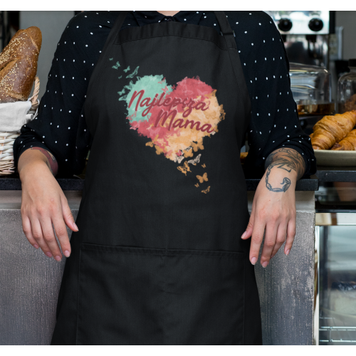 Fartuch Najlepsza mama serce