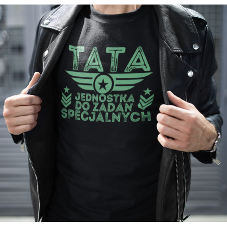 T-shirt oversize Tata Jednostka do zadań specjalnych 2