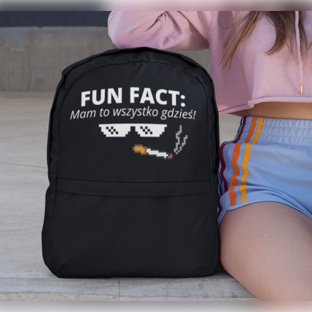 Plecak premium | Fun Fact mam to wszystko gdzieś 2