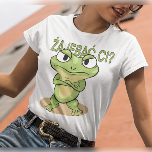 T-shirt lady slim Żajebać...