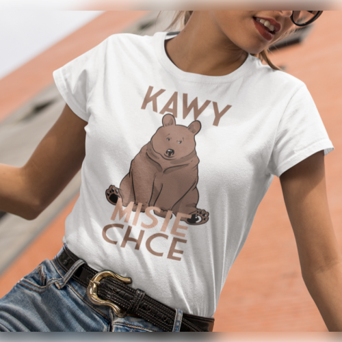 T-shirt lady slim Kawy mi...