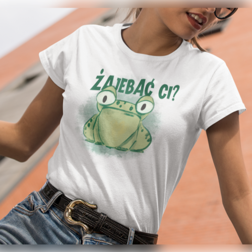 T-shirt lady slim Żajebać ci