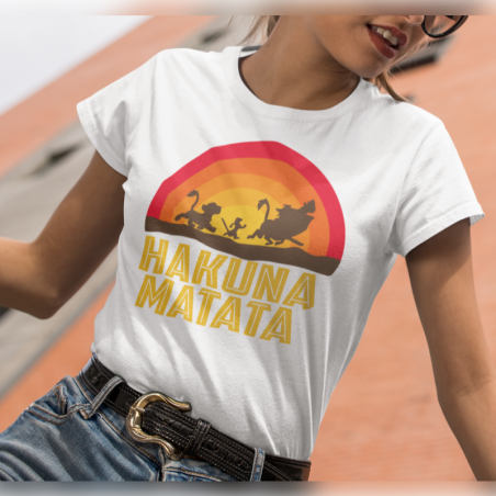 T-shirt lady slim Hakuna Matata
