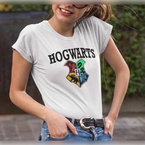 T-shirt lady slim Hogwarts