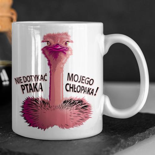 Kubek | Nie dotykać ptaka...