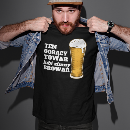 T-shirt | Ten gorący towar lubi zimne piwo