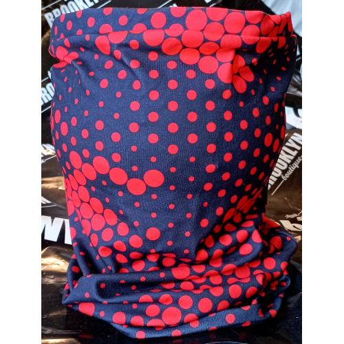 Komin opaska czerwone kropki