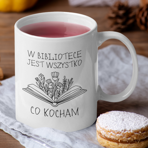 Kubek |  W bibliotece jest...