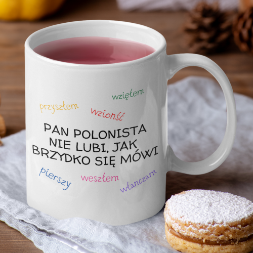 Kubek |  Pan polonista nie...