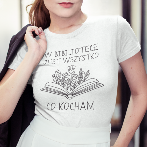 T-shirt | W bibliotece jest...