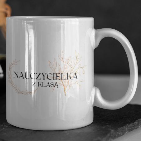 Kubek |  Nauczycielka z klasą