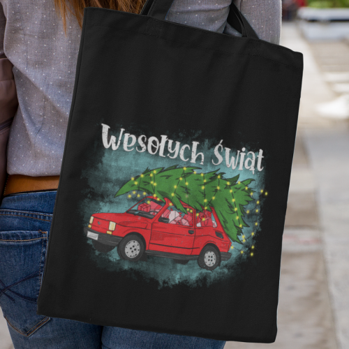 Torba |Wesołych Świąt autko 2