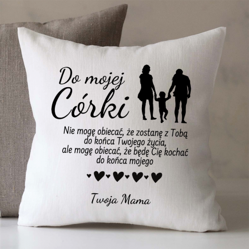 Poduszka | BĘDĘ CIĘ KOCHAĆ...