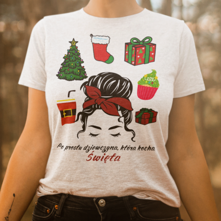 T-shirt | Po prostu dziewczyna która kocha święta