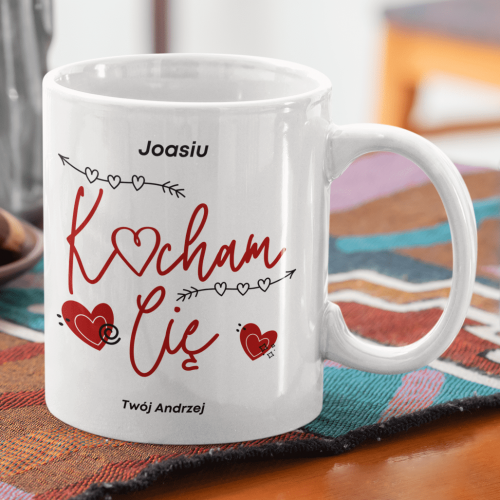 Kubek | Kocham Cię- podaj imię