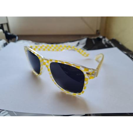 okulary przeciwsłoneczne wayfarer żółta kratka [outlet2]