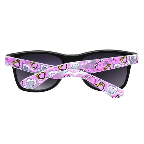 okulary przeciwsłoneczne wayfarer /serca różowe/