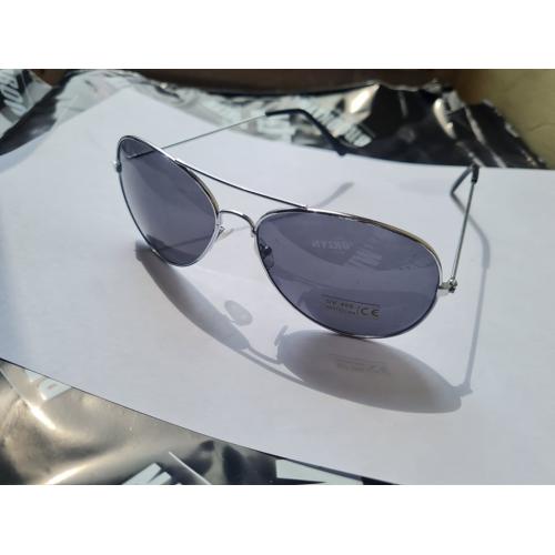 OKULARY AVIATOR srebrno...