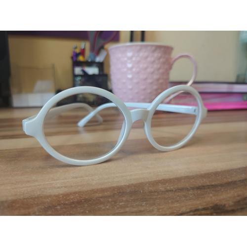 OKULARY okrągłe białe...