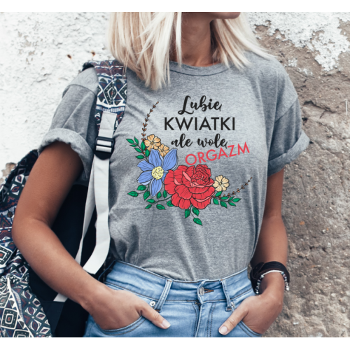 T-shirt lady SZARA Lubię...