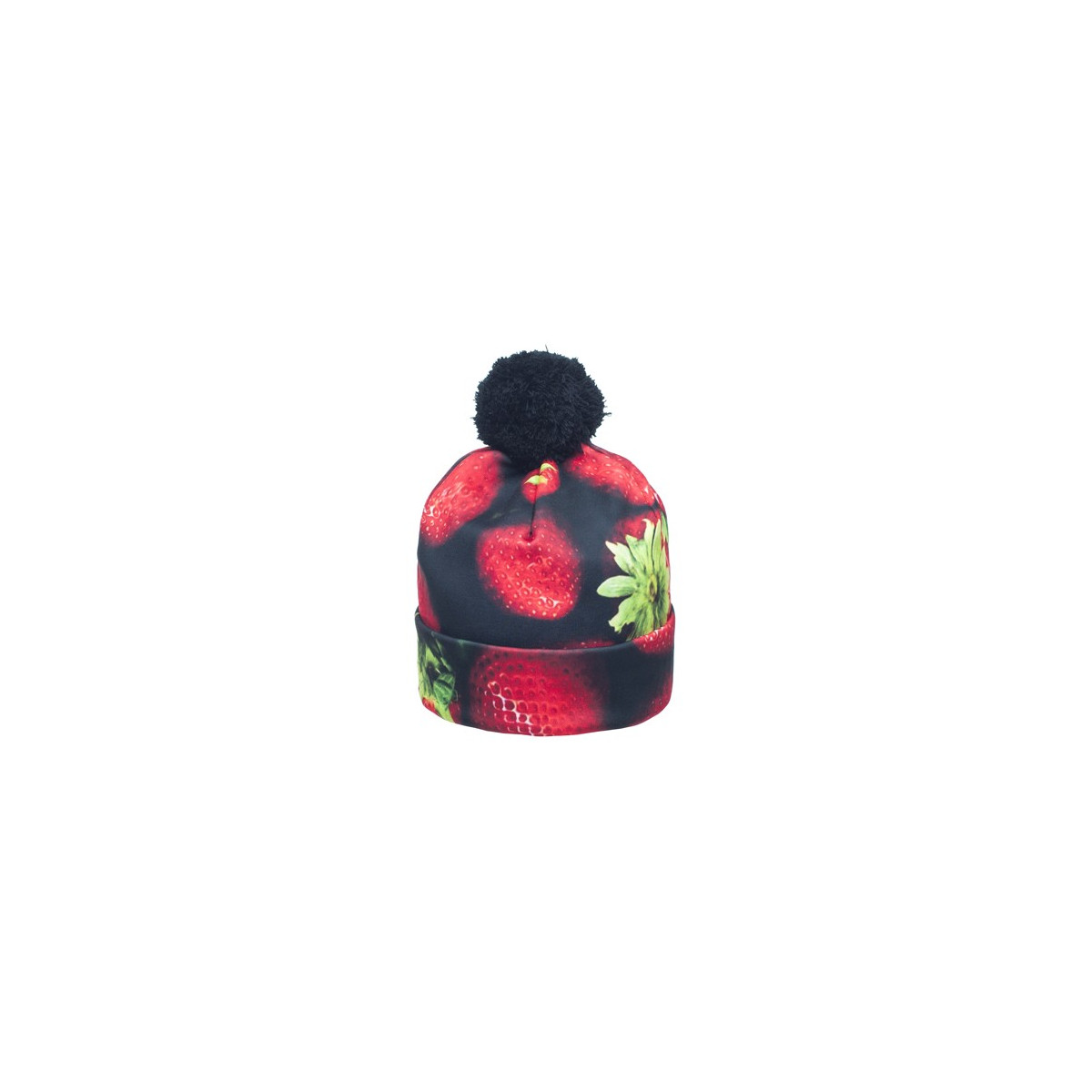 CZAPKA pompon FULLPRINT STRAWBERRY