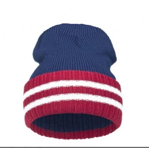 czapka granatowa PASKI...