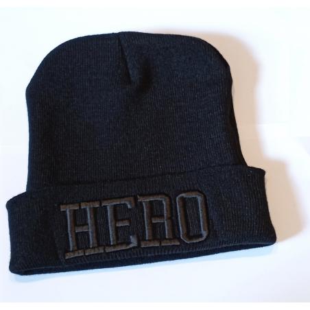 czapka krasnal haft  / HERO /czarna /