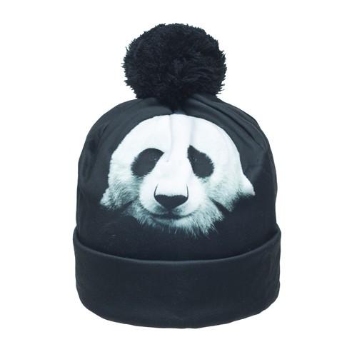 CZAPKA pompon FULLPRINT PANDA