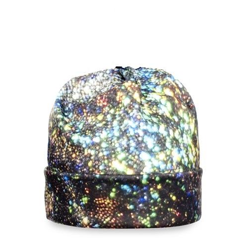 CZAPKA pompon FULLPRINT holo