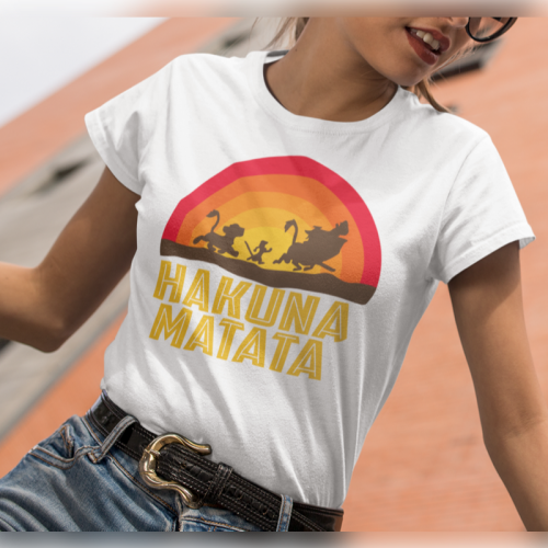 T-shirt lady slim Hakuna...